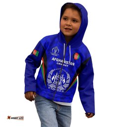 Afghanistan Cricket Kid Hoodie Go Champions World Cup