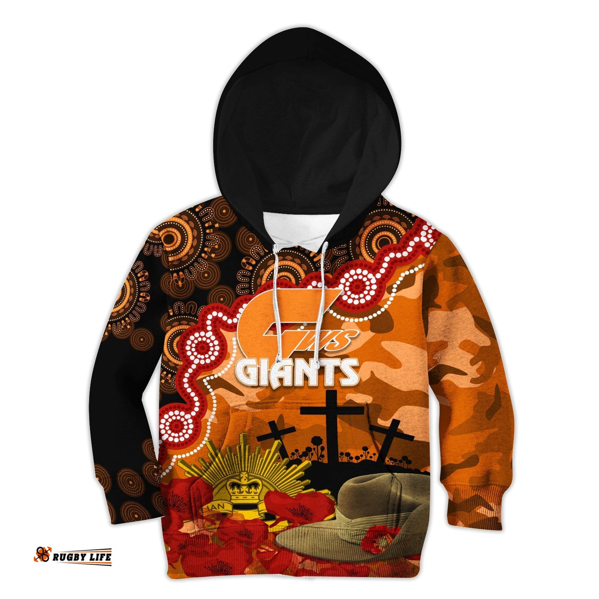 The Giants Football ANZAC Hoodie KID Aboriginal Mix Slouch Hat