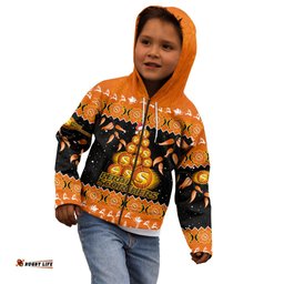 Perth Scorchers Cricket Christmas Kid Hoodie Merry Xmas Indigenous Art