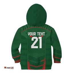 Custom Bangladesh Cricket Kid Hoodie Go Tigers Sporty Version