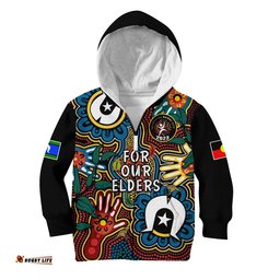 Australia NAIDOC Week Hoodie KID For Our Elders Indigenous