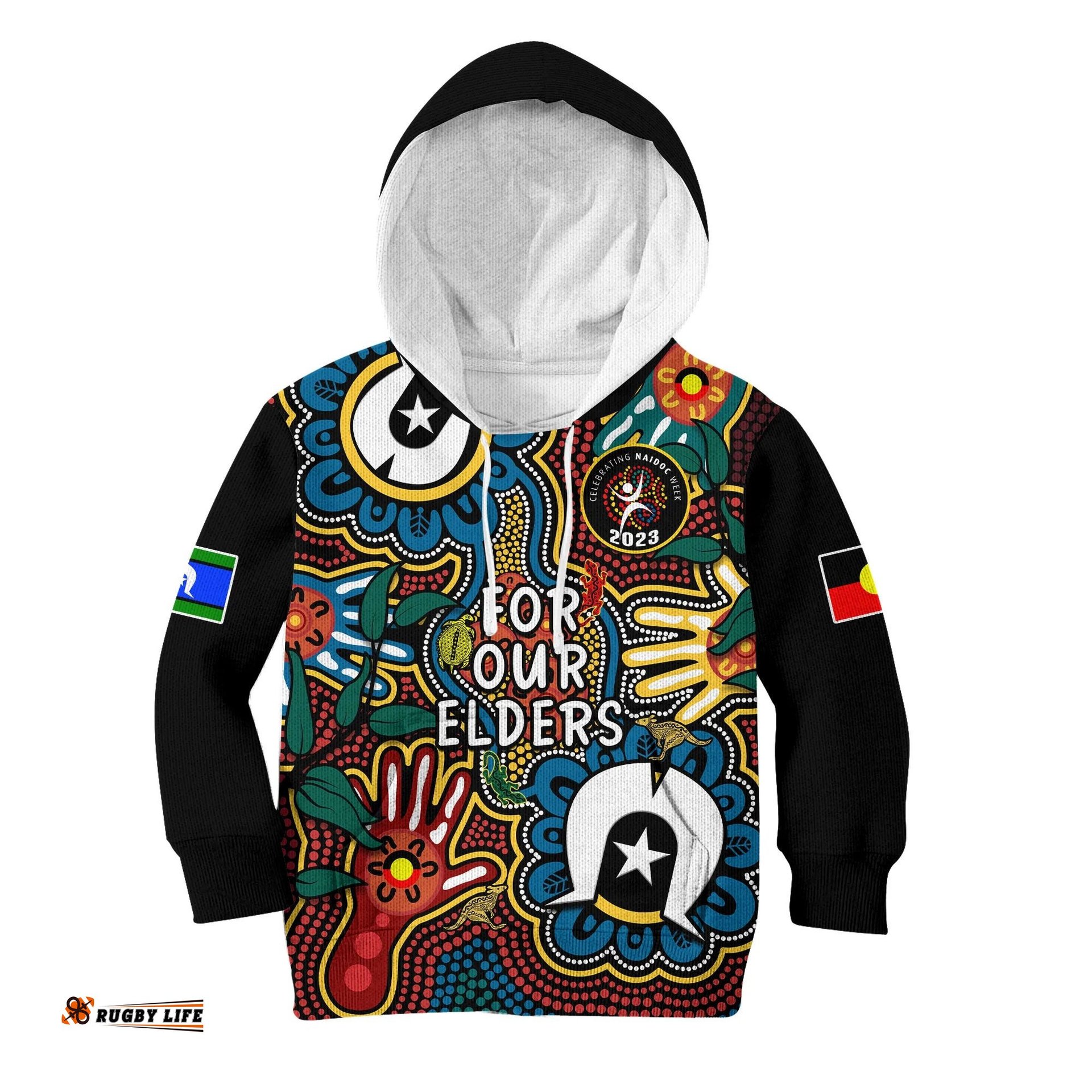 Australia NAIDOC Week Hoodie KID For Our Elders Indigenous