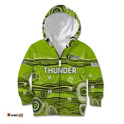 Australia Thunder Cricket Kid Hoodie Indigenous