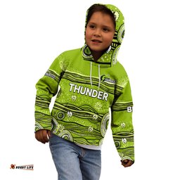 Australia Thunder Cricket Kid Hoodie Indigenous