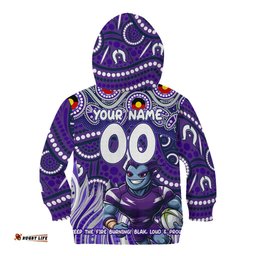 Custom Australia NAIDOC Week 2024 Kid Hoodie Melbourne Storm Mascot Keep The Fire Burning