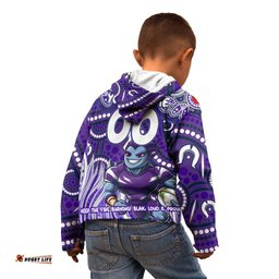Custom Australia NAIDOC Week 2024 Kid Hoodie Melbourne Storm Mascot Keep The Fire Burning