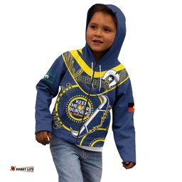 Custom NRL Cowboys NAIDOC Week Kid Hoodie Keep The Fire Burning Indigenous Art