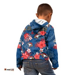 Roosters Rugby Kid Hoodie Beautiful Floral Pattern Spring Summer Vibe