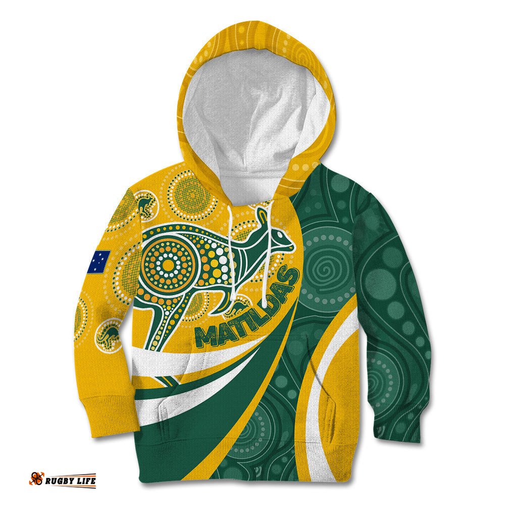 Custom Australia Matildas Indigenous Kid Hoodie Go Tilly Special