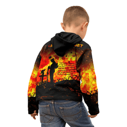 ANZAC Day Zip Up Hoodie Kids ANZAC Heroes