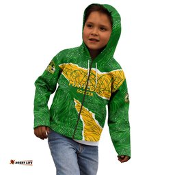 Personalised Matildas Kid Hoodie Australia Soccer Fingerprint