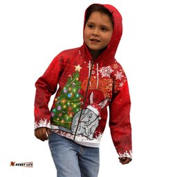 Australia Christmas Kid Hoodie Aussie Bilby Santa Merry Xmas