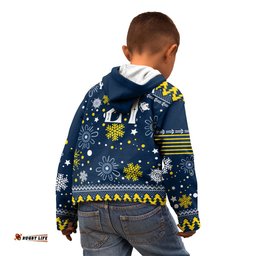 Custom Cowboys Rugby Kid Hoodie Born Tough Bred Proud Christmas Vibe