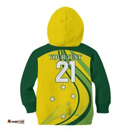 Australia Cricket World Cup 2024 Kid Hoodie Aussie Make Champions