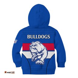 AFL Bulldogs Football Kid Hoodie Simple Style