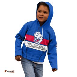 AFL Bulldogs Football Kid Hoodie Simple Style