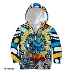 Custom NAIDOC Week 2024 Titans Kid Hoodie Mascot Rugby