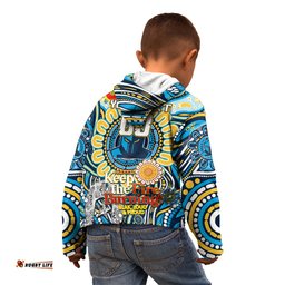 Custom NAIDOC Week 2024 Titans Kid Hoodie Mascot Rugby