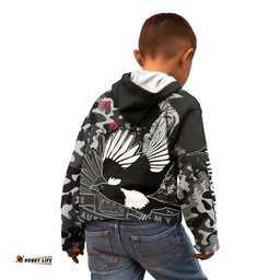 AFL ANZAC Magpies Kid Hoodie Camouflage