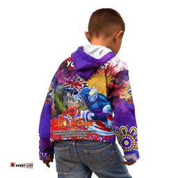 Personalised Australia Rugby Storm ANZAC Kid Hoodie Melbourne Scratch Style