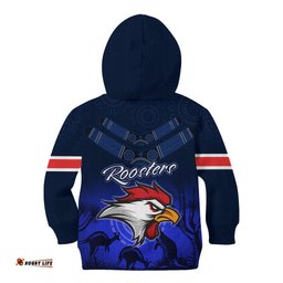 Rosster Easts To Win Kid Hoodie Sydney Rugby est 1908 Boomerang Indeginous