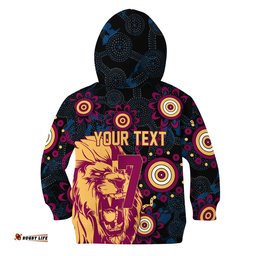 Brisbane Aboriginal Hoodie KID Roaring Lions
