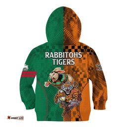 Wests Tigers and Rabbitohs Rugby Kid Hoodie Sporty Style