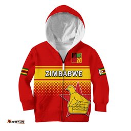 Zimbabwe Cricket Hoodie KID The Chevrons ODI Style