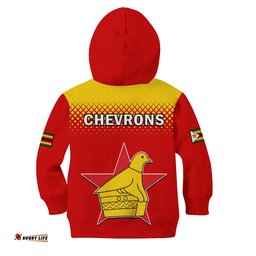 Zimbabwe Cricket Hoodie KID The Chevrons ODI Style