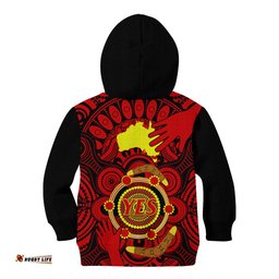 Australia Walk For Yes Kid Hoodie Say Yes To Australian Indigenous Voice