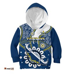 Cowboys Rugby Hoodie KID Indigenous Art