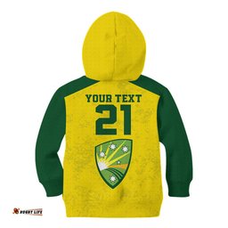 Custom Australia Cricket Kid Hoodie History Champions World Cup Unique