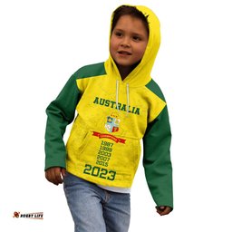 Custom Australia Cricket Kid Hoodie History Champions World Cup Unique