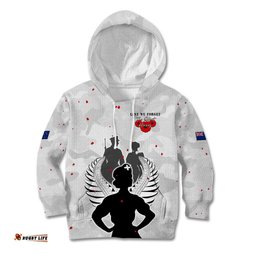 New Zealand ANZAC Day Kid Hoodie For The Nurse Lest We Forget