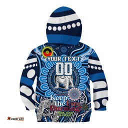 Custom NAIDOC Week 2024 Bulldogs Kid Hoodie Mascot Rugby