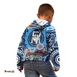 Custom NAIDOC Week 2024 Bulldogs Kid Hoodie Mascot Rugby