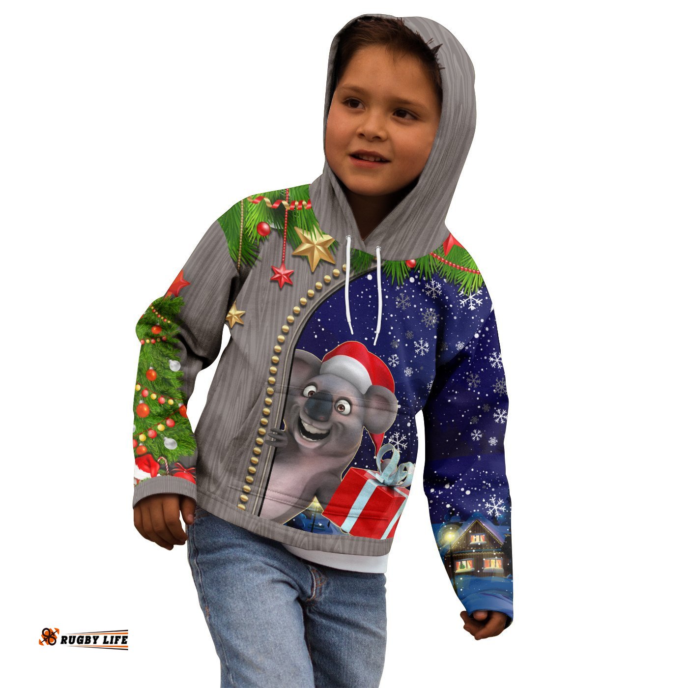 Christmas Hoodie Kids Fun Koala Christmas