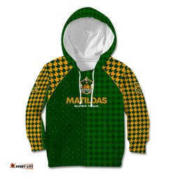 Personalised Australia Soccer Matildas Kid Hoodie Super Team