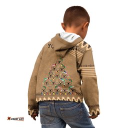Personalised Wombat Christmas Tree Kid Hoodie Australia Merry Xmas Simple Style