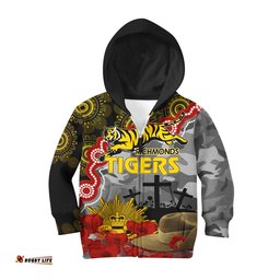 Tigers Football ANZAC Hoodie KID Aboriginal Mix Slouch Hat