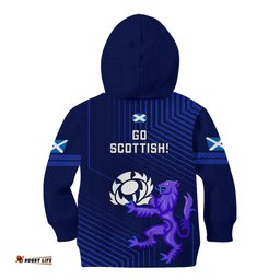 Scotland Rugby Kid Hoodie Go Scottish