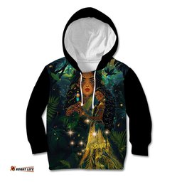 New Zealand Matariki Kid Hoodie Rongo Mori Wellbeing and Good Luck