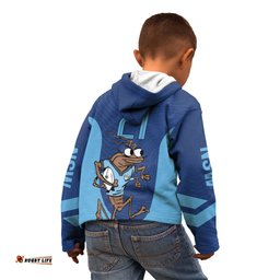 Custom New South Wales Rugby Kid Hoodie Blues Cockroach Origin Sporty