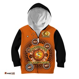 Perth Scorchers Cricket Hoodie KID Indigenous 5th Champions BBL Proud