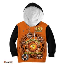 Perth Scorchers Cricket Hoodie KID Indigenous 5th Champions BBL Proud