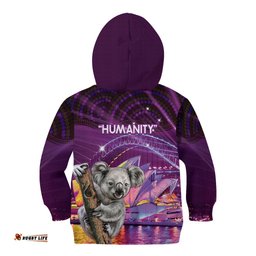 Vivid Sydney Australia Kid Hoodie Humanity Aussie Koala Fanciful Light