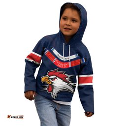 Roosters Permier Kid Hoodie NRL Mascot with Aboriginal