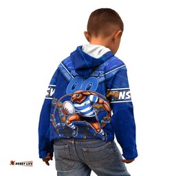 Personalised NSW Blues Kid Hoodie Mascot Rugby League