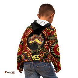Australia Vote YES Kid Hoodie Indigenous Voice Maps to Parliament Australia