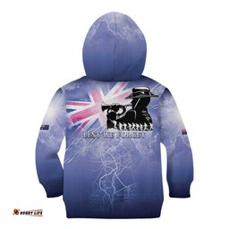 Australia ANZAC Day Kid Hoodie Battle Of Passchendaele Remember Them LT05
